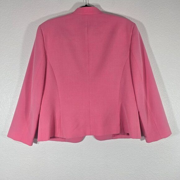 Nine West Womens Blazer Size 10 Pink Open Front Career Workwear Professional - Picture 6 of 10